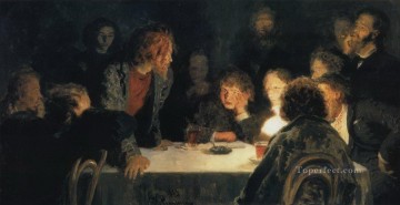  1883 Pintura al %C3%B3leo - la reunión revolucionaria 1883 Ilya Repin